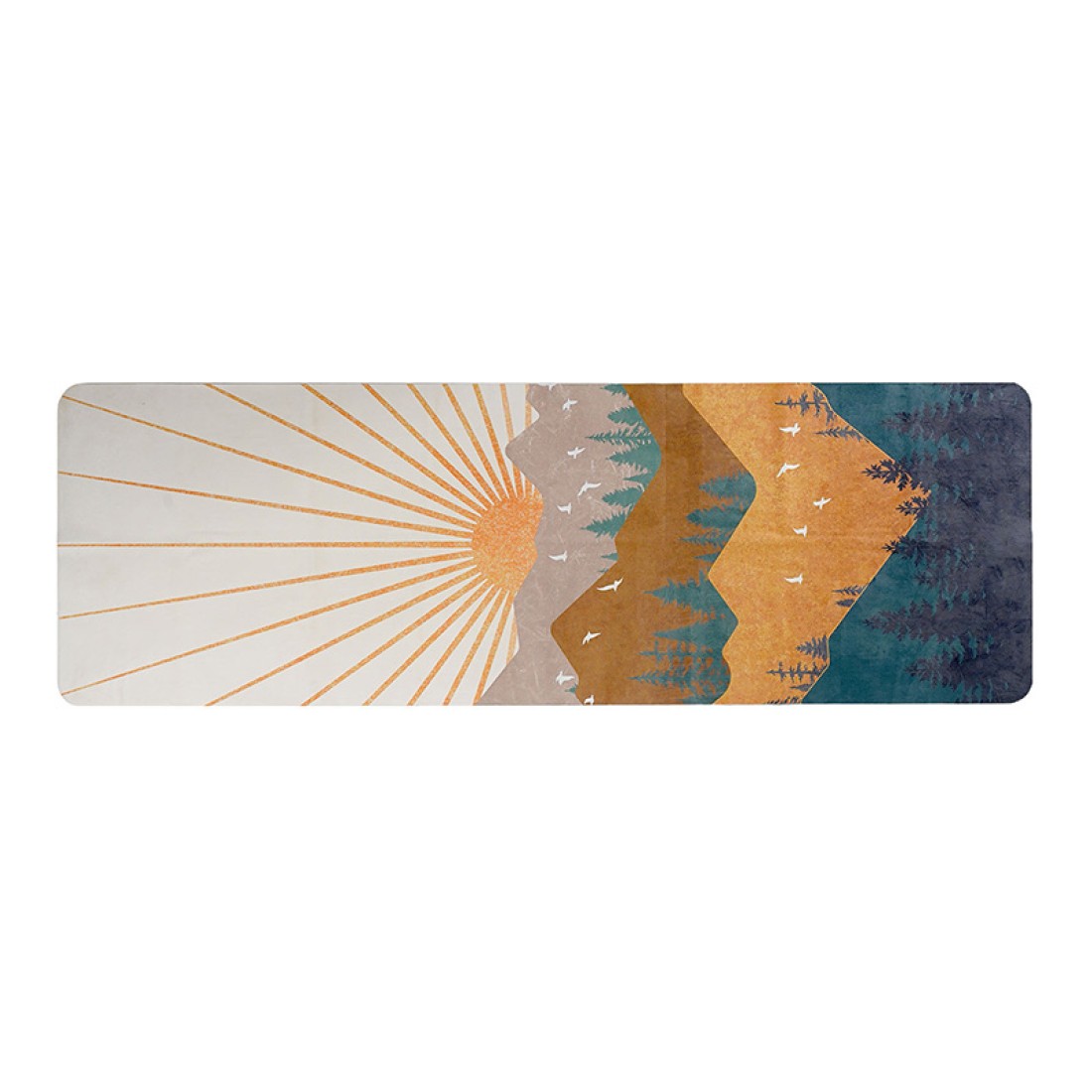 Ultra-thin, lightweight and portable travel yoga mat